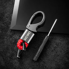 Load image into Gallery viewer, car keychain metal leather key chain Car Interior Decoration For Volvo S60 XC90 V40V60 S90 V90 AWD T6 Car Keychain Accessories