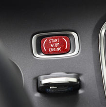 Load image into Gallery viewer, For-Volvo Volvo V40 V60 S60 S60L XC60 S80L Stick on Style Carbon Fiber Engine Start Button Cover 1pcs Red/Black Color
