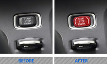Load image into Gallery viewer, For-Volvo Volvo V40 V60 S60 S60L XC60 S80L Stick on Style Carbon Fiber Engine Start Button Cover 1pcs Red/Black Color