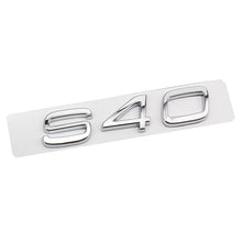 將圖片載入圖庫檢視器 Silver D2 D5 S90 S80 S60 S40 Rear Sticker for Volvo S90 S80 S60 S40 D2 D5 Letter Word Label Sticker Volvo Trunk Sticker ABS