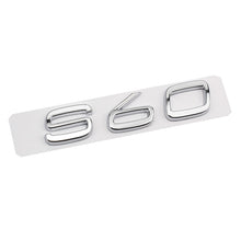 將圖片載入圖庫檢視器 Silver D2 D5 S90 S80 S60 S40 Rear Sticker for Volvo S90 S80 S60 S40 D2 D5 Letter Word Label Sticker Volvo Trunk Sticker ABS