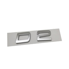 將圖片載入圖庫檢視器 Silver D2 D5 S90 S80 S60 S40 Rear Sticker for Volvo S90 S80 S60 S40 D2 D5 Letter Word Label Sticker Volvo Trunk Sticker ABS