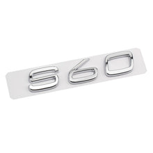 將圖片載入圖庫檢視器 Silver D2 D5 S90 S80 S60 S40 Rear Sticker for Volvo S90 S80 S60 S40 D2 D5 Letter Word Label Sticker Volvo Trunk Sticker ABS