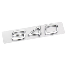 將圖片載入圖庫檢視器 Silver D2 D5 S90 S80 S60 S40 Rear Sticker for Volvo S90 S80 S60 S40 D2 D5 Letter Word Label Sticker Volvo Trunk Sticker ABS