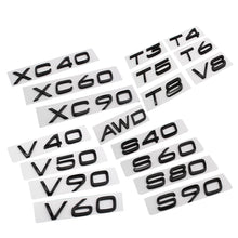 Load image into Gallery viewer, XC60 XC90 XC40 S80 S90 S60 S40 C30 V40 V60 V90 T4 T5 T6 T8 V8 AWD Trunk Sticker for Volvo Sticker Rear Sticker Volvo Accessories