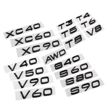 Load image into Gallery viewer, XC60 XC90 XC40 S80 S90 S60 S40 C30 V40 V60 V90 T4 T5 T6 T8 V8 AWD Trunk Sticker for Volvo Sticker Rear Sticker Volvo Accessories