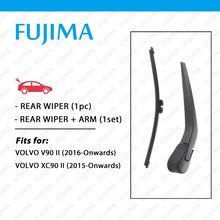Load image into Gallery viewer, FUJIMA Rear Wiper Blade and Arm for VOLVO V90 (2016-Onwards) VOLVO XC90 (2015-Onwards) Back Window Windscreen Rear Wiper Arm