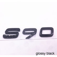 Load image into Gallery viewer, Letters Numbers Emblem S60 S60L S90 XC60 XC90 Car Styling Trunk Lid Badge Decal Car Sticker for Volvo Glossy Matte Black Chrome