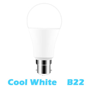 E27 B22 Wifi Smart LED Light Bulb 15W Intellegent Warn Lighting Dimmable LED Lamp App Control Work with Alexa Google Assistant