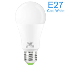 將圖片載入圖庫檢視器 15W WiFi Smart Bulb E27 B22 110V 220V 2835 Dimmable Wireless WiFi Remote Control Lamp Light Work With Amazon Alexa Google Home
