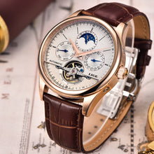 โหลดรูปภาพลงในเครื่องมือใช้ดูของ Gallery Reloj LIGE Men Watch Mechanical Tourbillon Luxury Fashion Brand Leather Male Sport Watches Men Automatic Watch Relogio Masculino

