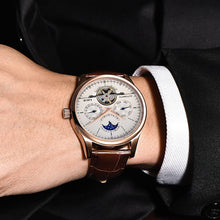 โหลดรูปภาพลงในเครื่องมือใช้ดูของ Gallery Reloj LIGE Men Watch Mechanical Tourbillon Luxury Fashion Brand Leather Male Sport Watches Men Automatic Watch Relogio Masculino
