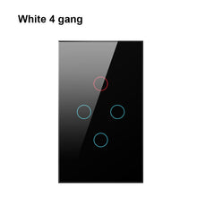 Load image into Gallery viewer, AVATTO Tuya US Wifi Wall Switch, Smart Light Switch, Glass Panel Touch-Sensor interruptor 1/2/3 Gang Work with Alexa,Google Home
