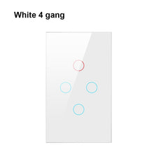 Load image into Gallery viewer, AVATTO Tuya US Wifi Wall Switch, Smart Light Switch, Glass Panel Touch-Sensor interruptor 1/2/3 Gang Work with Alexa,Google Home
