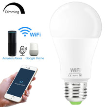 โหลดรูปภาพลงในเครื่องมือใช้ดูของ Gallery 15W WiFi Smart Bulb E27 B22 110V 220V 2835 Dimmable Wireless WiFi Remote Control Lamp Light Work With Amazon Alexa Google Home
