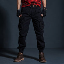 Load image into Gallery viewer, High Quality Khaki Casual Pants Men Military Tactical Joggers Camouflage Cargo Pants Multi-Pocket Fashions Black Army Trousers
