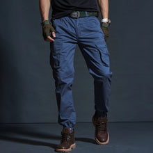 Load image into Gallery viewer, High Quality Khaki Casual Pants Men Military Tactical Joggers Camouflage Cargo Pants Multi-Pocket Fashions Black Army Trousers
