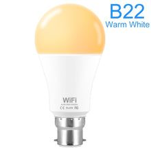 โหลดรูปภาพลงในเครื่องมือใช้ดูของ Gallery 15W Smart WiFi Light Bulb E27 B22 Dimmable LED Lamp APP Smart Wake up Night Light Compatible with Amazon Alexa Google Home
