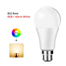Load image into Gallery viewer, E27 B22 LED Wifi Smart Light Bulbs 15W RGB Dimmable 85-265v Intelligent App Controlled Alexa Compatible Google Assistant Bulbs
