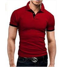 Load image into Gallery viewer, Summer short Sleeve Polo Shirt men fashion polo shirts casual Slim Solid color business men&#39;s polo shirts men&#39;s clothing
