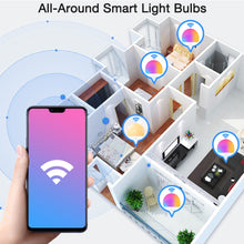 Load image into Gallery viewer, WiFi Smart Light Bulb 15W RGB Lamp E27 B22 Dimmable Smart Bulb Voice Control Magic Lamp AC110V 220V Work with Amazon/Google Home
