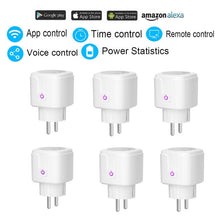 Load image into Gallery viewer, Smart Plug WiFi Socket EU 16A Power Monitor Timing Function Tuya SmartLife APP Control Work With Alexa Google Assistant 100-240V
