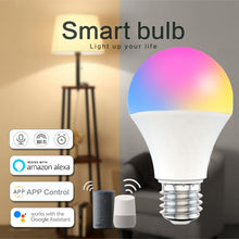 โหลดรูปภาพลงในเครื่องมือใช้ดูของ Gallery 15W Smart Light Bulb Dimmable WiFi LED Lamp E27 B22 Color Changing Lamp RGB Magic Bulb 110V 220V Alexa Google Home App Control
