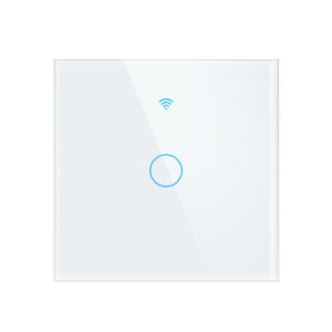 Wifi Smart Light Touch Switch EU, Neutral Wire Required Wall Switch 1 2 3 Gang, Compatible with Alexa Google Home Smart Life App