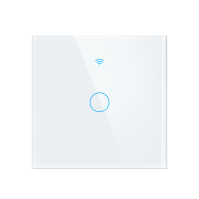 Wifi Smart Light Touch Switch EU, Neutral Wire Required Wall Switch 1 2 3 Gang, Compatible with Alexa Google Home Smart Life App