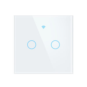 Wifi Smart Light Touch Switch EU, Neutral Wire Required Wall Switch 1 2 3 Gang, Compatible with Alexa Google Home Smart Life App
