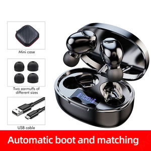 Wireless Earphones Noise Canceling 2200mAh Charging Box Sports Waterproof Bluetooth 5.1 Wireless Earphones for All Smart Phone