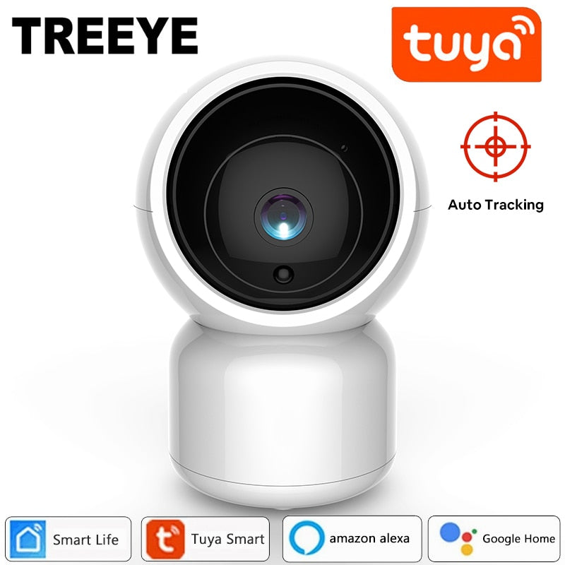 Treeye Tuya Smart Life 1080P IP Camera 2MP Wireless WiFi Security Surveillance CCTV Alexa Google Home Assistant Baby Monitor