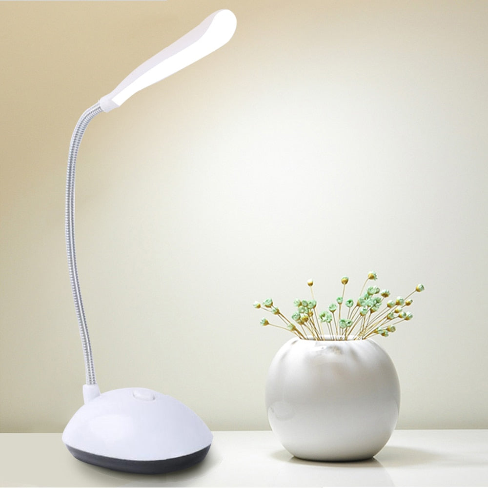 Lamp LED Lamp Table Desk Lamp Reading Lamp Foldable Dimmable AA Battery Powered Table Light 4 LED Portable Lamp Flexo Book Light
