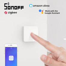 Load image into Gallery viewer, SONOFF SNZB-01 Zigbee Smart Button Switch Low-Battery Notification on eWeLink App For ZBBridge Work with Alexa Google Home
