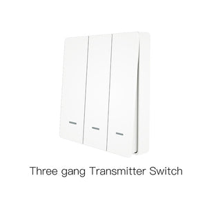 WiFi Smart Push Button Switch 2-Way RF433 Wall Panel Transmitter Kit Smart life Tuya App Control Works with Alexa Google Home
