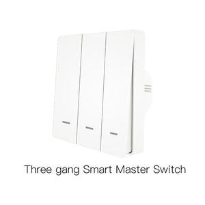 WiFi Smart Push Button Switch 2-Way RF433 Wall Panel Transmitter Kit Smart life Tuya App Control Works with Alexa Google Home
