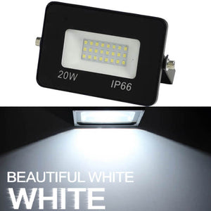 LED Floodlight 50W 30W 20W 10W Ultra Thin Led Flood Light Spotlight Outdoor 220V IP65 IP 65 SMD 5730 Outdoor Wall Lamp Cold warm