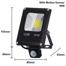 Load image into Gallery viewer, Motion Sensor LED Flood Light 50W 30W 10W AC 220V Waterproof IP65 Reflector Floodlight Lamp foco Led Exterior Spot Outdoor Light
