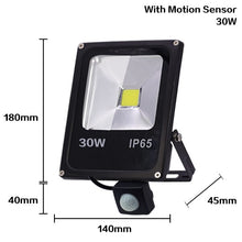 Load image into Gallery viewer, Motion Sensor LED Flood Light 50W 30W 10W AC 220V Waterproof IP65 Reflector Floodlight Lamp foco Led Exterior Spot Outdoor Light
