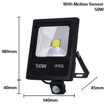 Load image into Gallery viewer, Motion Sensor LED Flood Light 50W 30W 10W AC 220V Waterproof IP65 Reflector Floodlight Lamp foco Led Exterior Spot Outdoor Light
