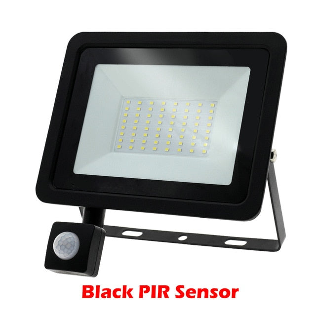 LED FloodLight PIR Motion Sensor LED Flood Light IP66 Waterproof Outdoor Lighting.