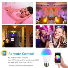 將圖片載入圖庫檢視器 15W WiFi Smart Light Bulb B22 E27 110/220V LED RGB Lamp Work With Alexa Amazon Google Home Dimmable Voice Control Smart Home
