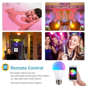 15W WiFi Smart Light Bulb B22 E27 110/220V LED RGB Lamp Work With Alexa Amazon Google Home Dimmable Voice Control Smart Home