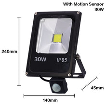 Load image into Gallery viewer, Motion Sensor LED FloodLight 220V 50W 30W 10W Outdoor Lighting Waterproof IP65 Reflector Led Flood Light Spotlight Exterieur
