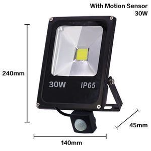 Motion Sensor LED FloodLight 220V 50W 30W 10W Outdoor Lighting Waterproof IP65 Reflector Led Flood Light Spotlight Exterieur