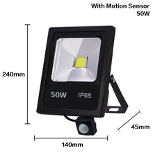 Load image into Gallery viewer, Motion Sensor LED FloodLight 220V 50W 30W 10W Outdoor Lighting Waterproof IP65 Reflector Led Flood Light Spotlight Exterieur
