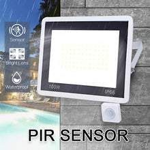 Load image into Gallery viewer, PIR Motion Sensor LED Floodlight 10W 20W 30W 50W 100W 220V Waterproof Outdoor Wall Garden LED Spotlight Reflector Foco Lamp
