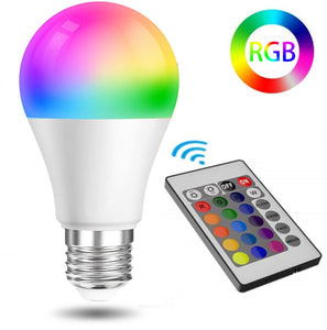 15W WiFi Smart Bulb B22 E27 LED RGB Light Lamp Work Alexa Google Home With RGB+ Dimmable Remote Control Colore Light Magic Bulb