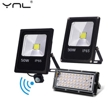 Load image into Gallery viewer, Motion Sensor LED FloodLight 220V 50W 30W 10W Outdoor Lighting Waterproof IP65 Reflector Led Flood Light Spotlight Exterieur
