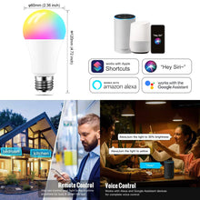 โหลดรูปภาพลงในเครื่องมือใช้ดูของ Gallery Siri Voice Control 15W RGB Smart Light Bulb Dimmable E27 B22 WiFi LED Magic Lamp AC 110V 220V Work with Alexa Google Home
